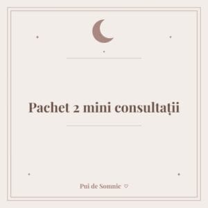 Pachet 2 mini consultații - Pui de Somnic consultant somn bebelusi