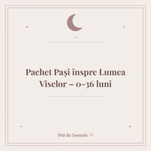 Pachet Pași înspre Lumea Viselor – 0-36 luni - Pui de Somnic consultant somn bebelusi
