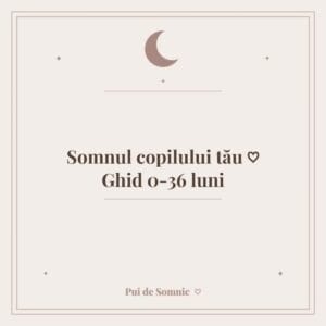 Ghid somnul copilului 0-36 luni - Pui de Somnic consultant somn bebelusi